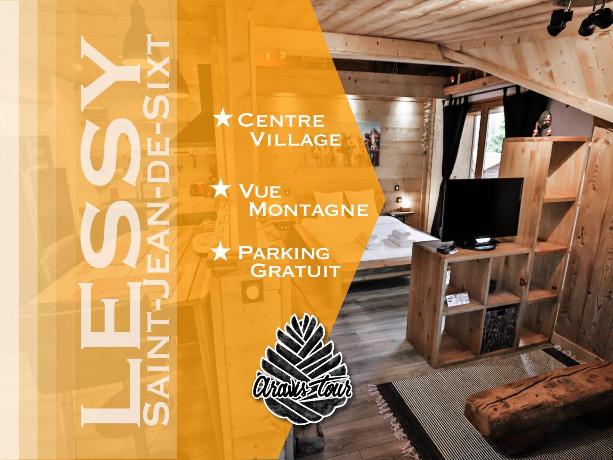 Studio Lessy - Centre Village - Aravistour Saint-Jean-de-Sixt Ngoại thất bức ảnh